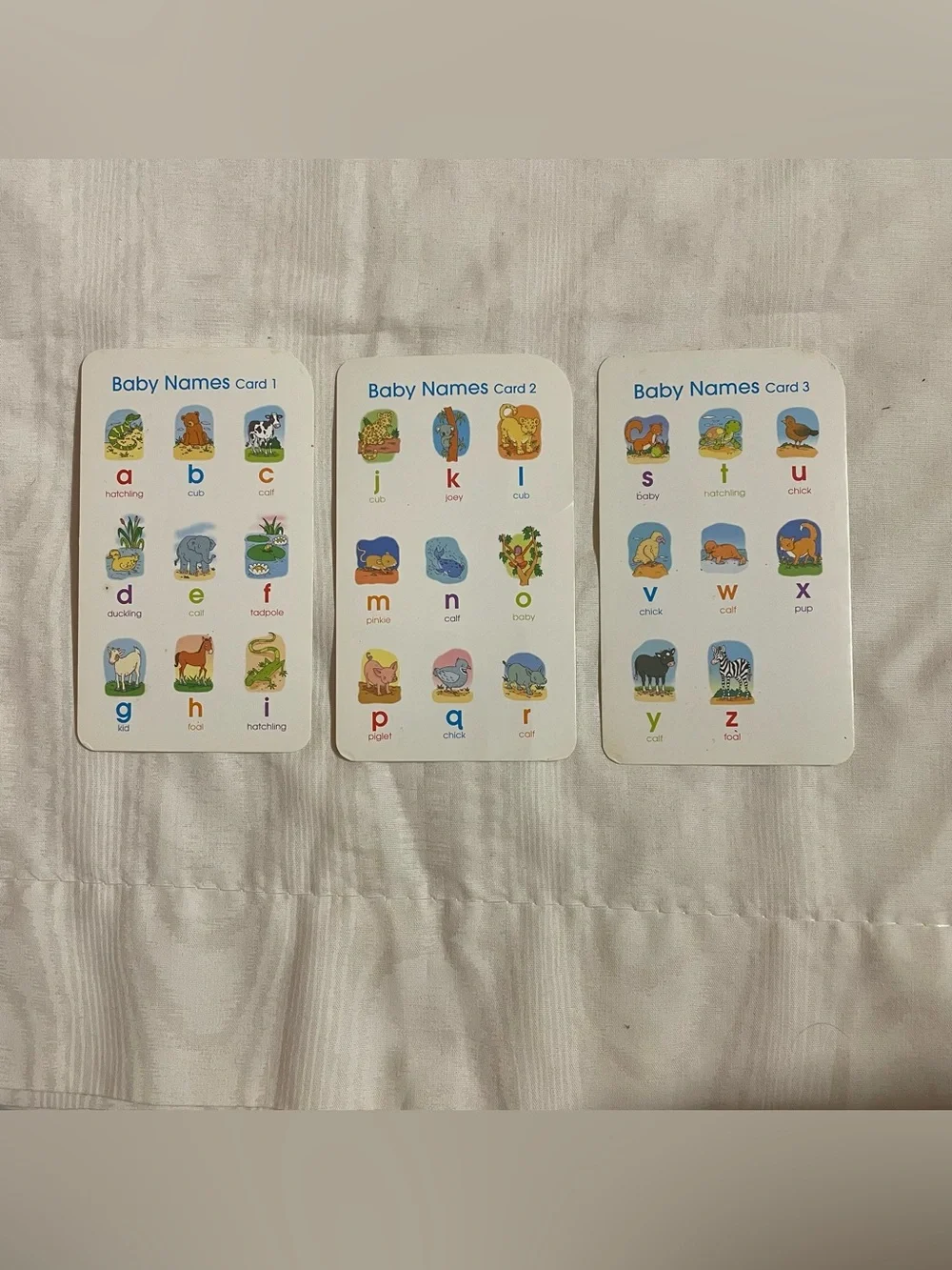 School Zone Go Fish Animal Alphabet Card Game 2006